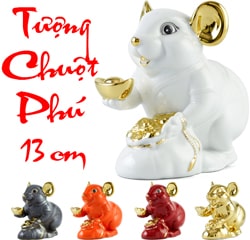 TƯỢNG CHUỘT PHÚ QUÝ 13cm LÀM QUÀ TẶNG Ý NGHĨA CHO NHÂN VIÊN